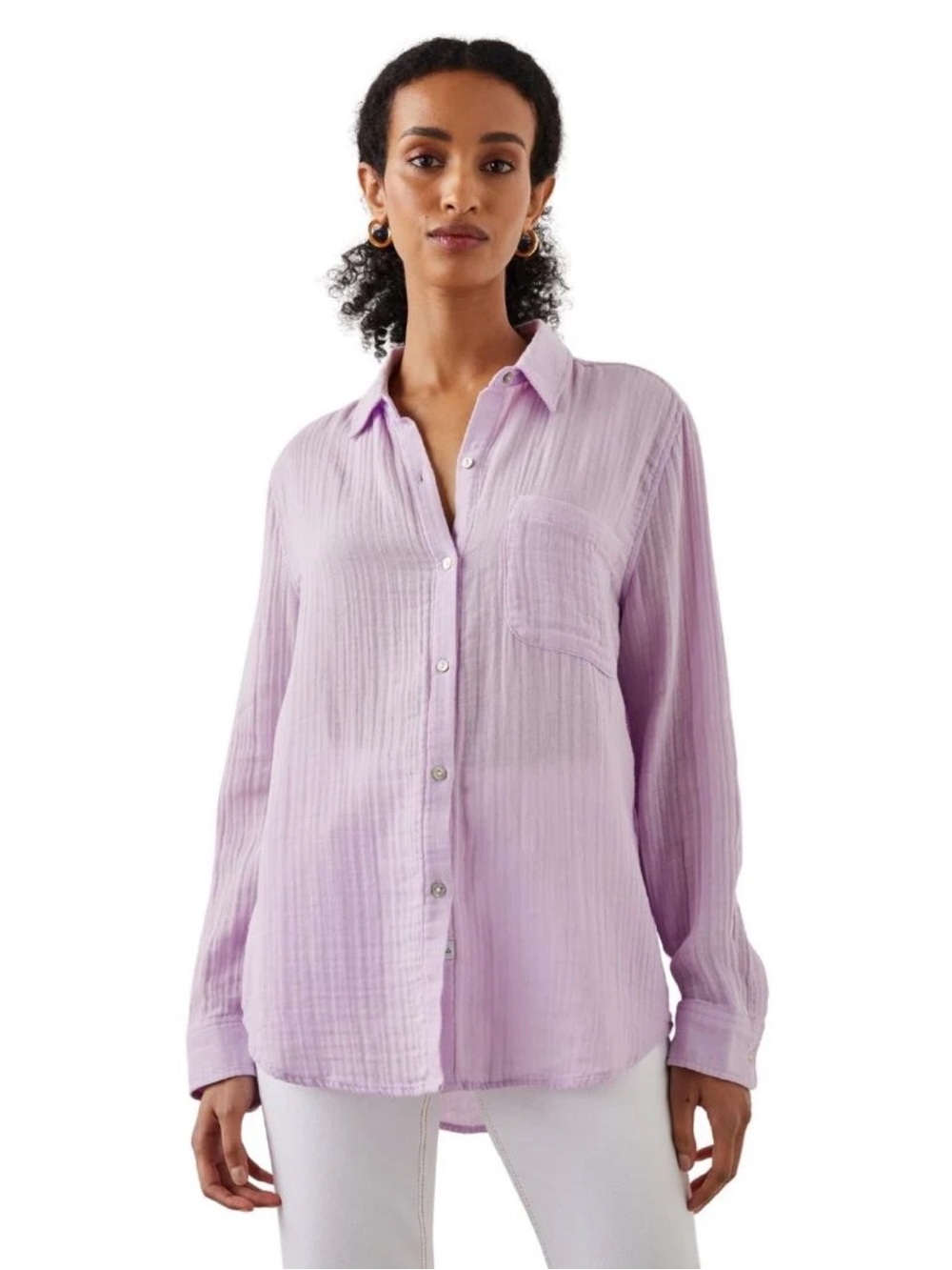 Rails Ellis Cotton Gauze Shirt - Orchid